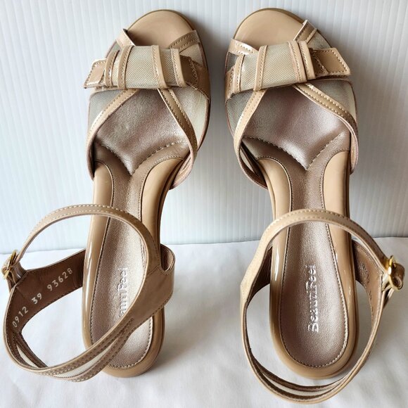BeautiFeel Women's Tan/Blush Leather High-Heel Size 38 - Picture 1 of 6